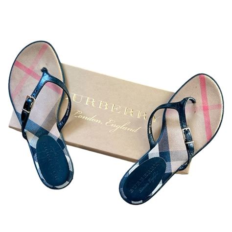 fake burberry flip flops|burberry flip flops for women.